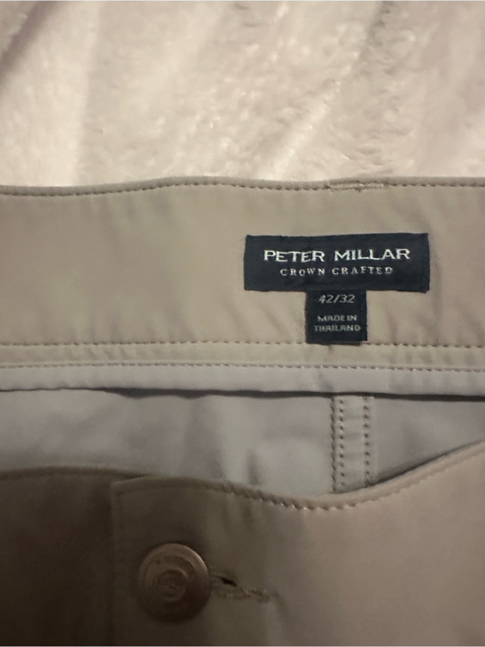 Peter Millar Men's Taupe Chino Pants